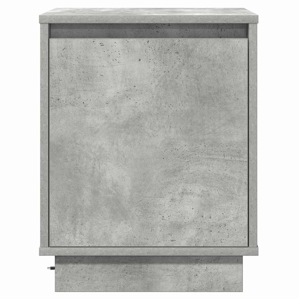 Nachttisch 2 pcs Beton Grau 39 x 34,5 x 50 cm Holzwerkstoff