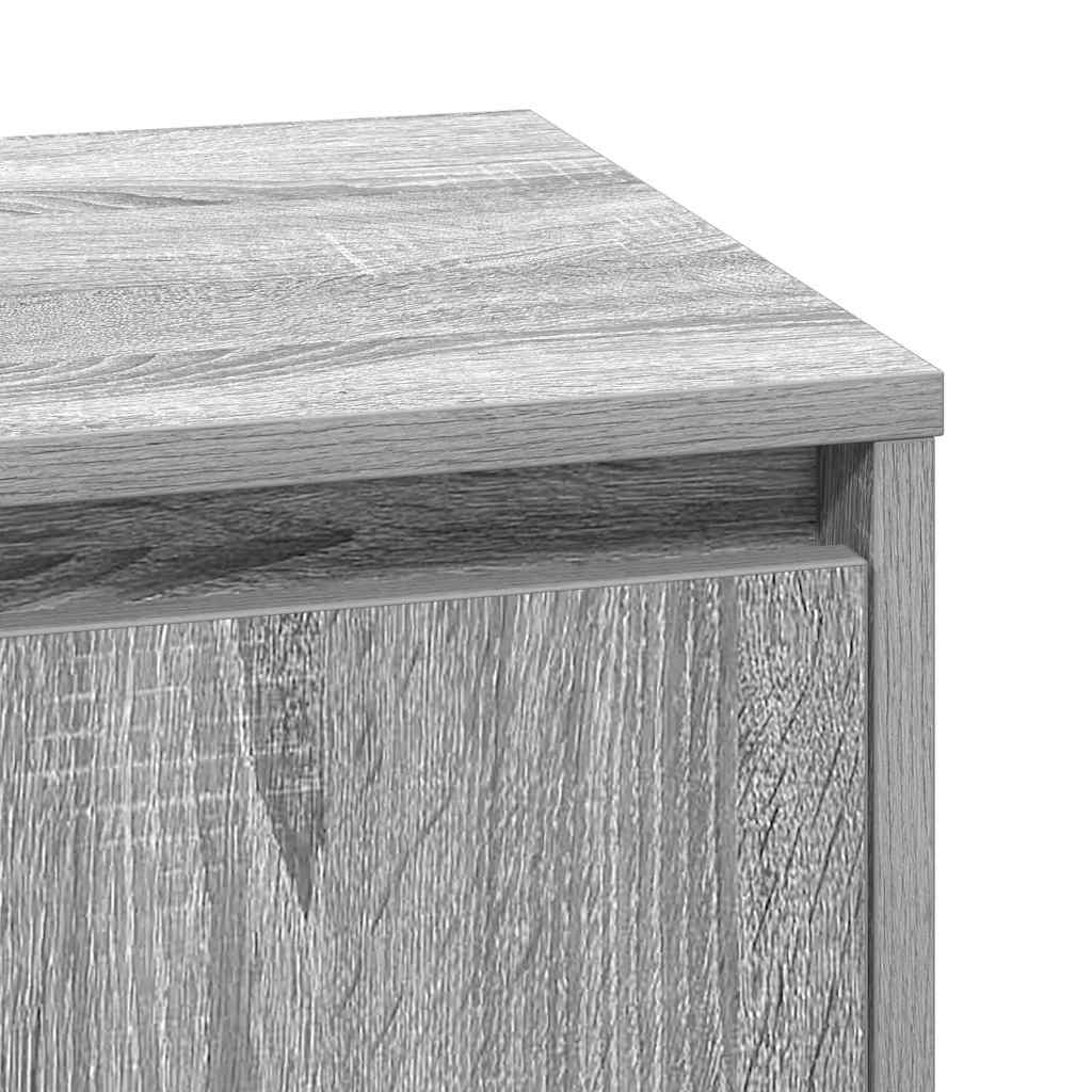 Nachttisch 2 pcs Grau 39 x 34,5 x 50 cm Holzwerkstoff
