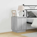 Nachttisch 2 pcs Grau 39 x 34,5 x 50 cm Holzwerkstoff