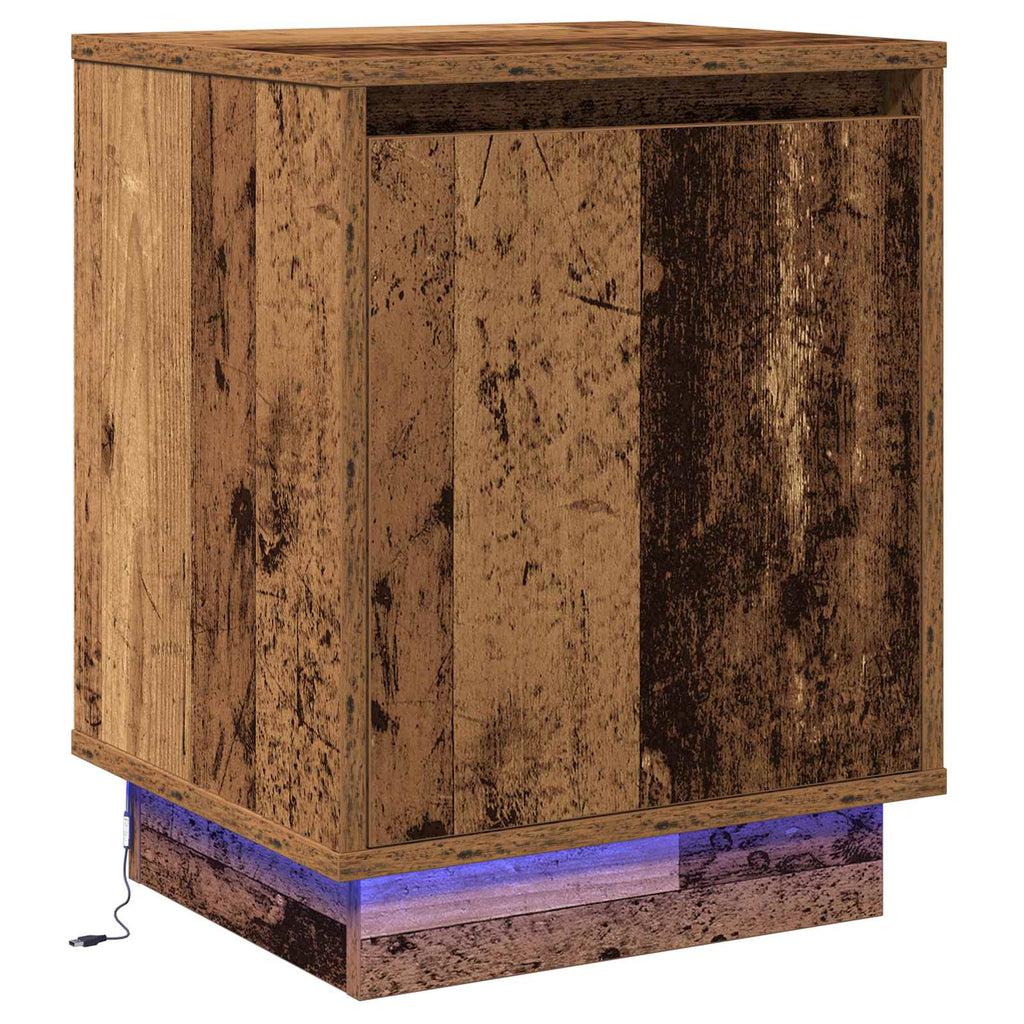 Nachttisch Altholz 39 x 34,5 x 50 cm Holzwerkstoff