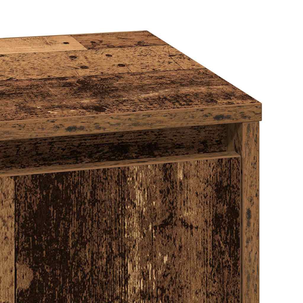 Nachttisch 2 pcs Altholz 39 x 34,5 x 50 cm Holzwerkstoff