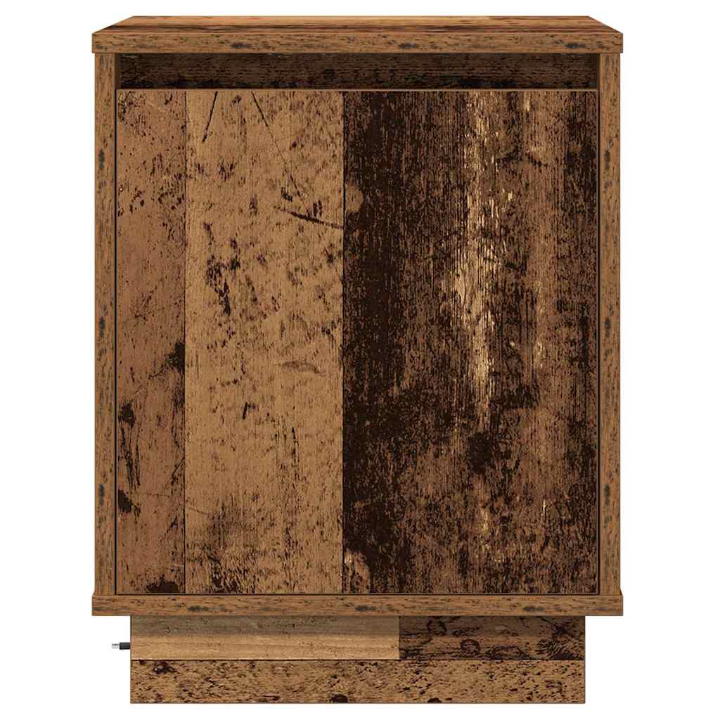 Nachttisch 2 pcs Altholz 39 x 34,5 x 50 cm Holzwerkstoff