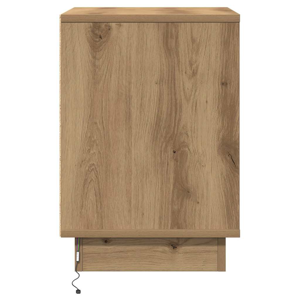 Nachttisch 2 pcs Artisan-Eiche 39 x 34,5 x 50 cm Holzwerkstoff