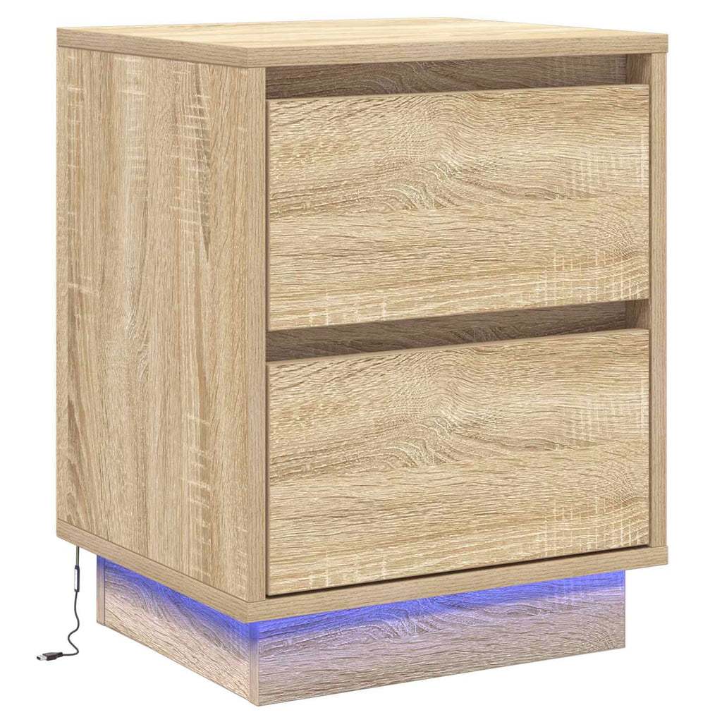Nachttisch Sonoma-Eiche 39 x 34,5 x 50 cm Holzwerkstoff