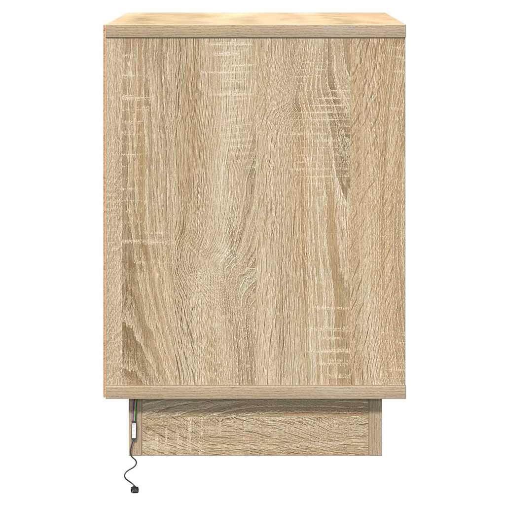 Nachttisch 2 pcs Sonoma-Eiche 39 x 34,5 x 50 cm Holzwerkstoff