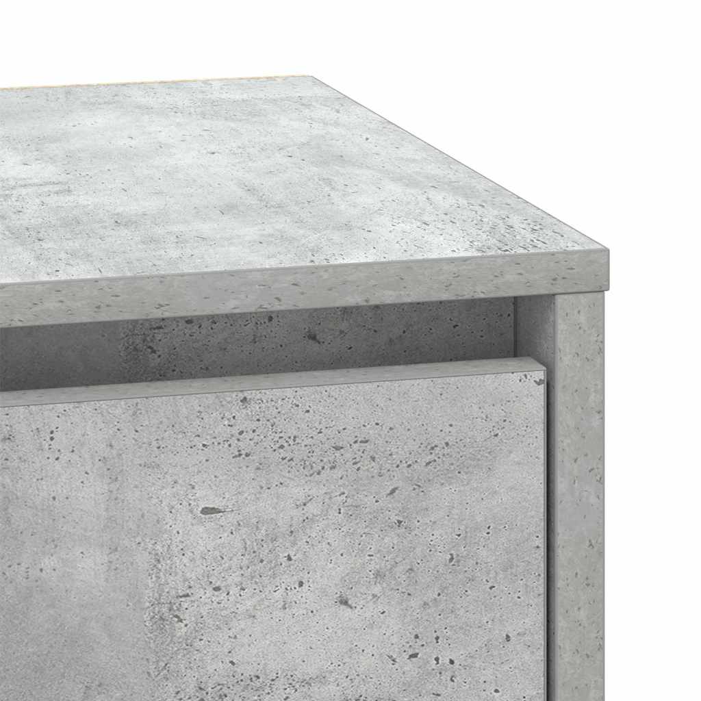 Nachttisch Beton Grau 39 x 34,5 x 50 cm Holzwerkstoff