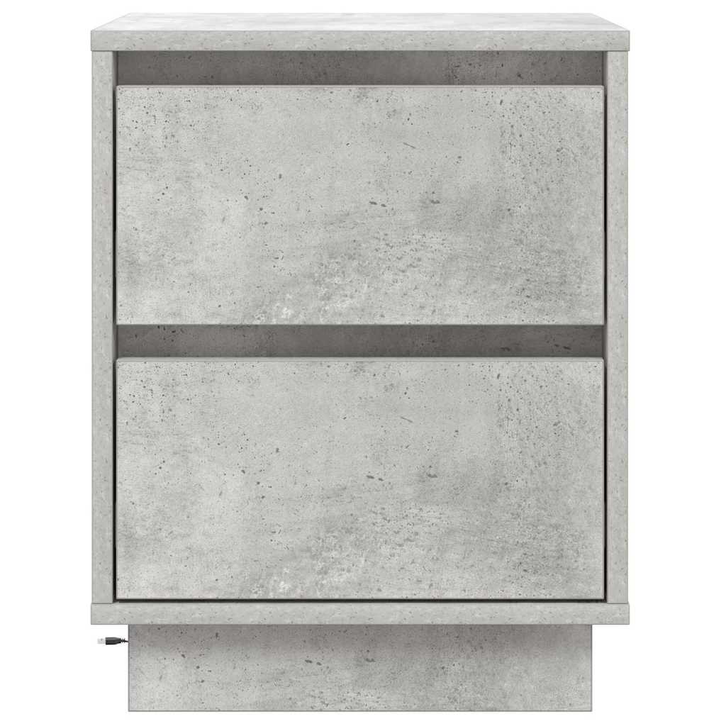 Nachttisch Beton Grau 39 x 34,5 x 50 cm Holzwerkstoff