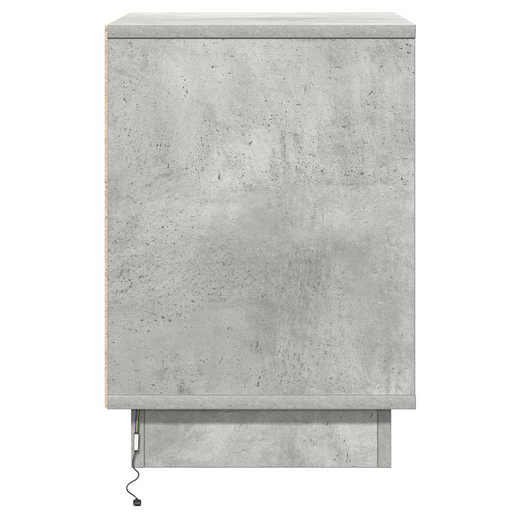 Nachttisch Beton Grau 39 x 34,5 x 50 cm Holzwerkstoff