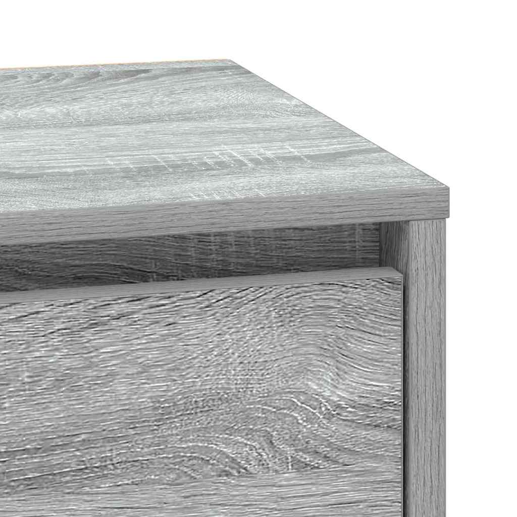 Nachttisch 2 pcs Grau 39 x 34,5 x 50 cm Holzwerkstoff