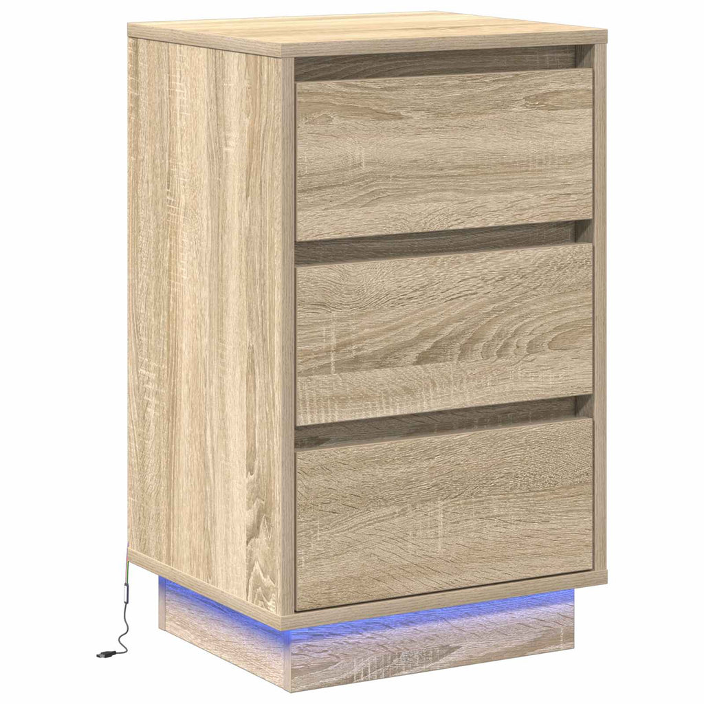 Nachttisch Sonoma-Eiche 39 x 34,5 x 65 cm Holzwerkstoff