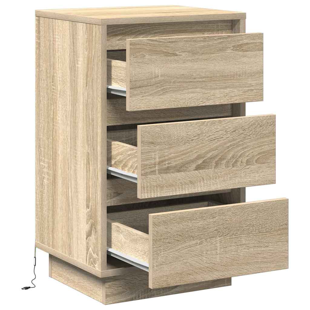 Nachttisch Sonoma-Eiche 39 x 34,5 x 65 cm Holzwerkstoff