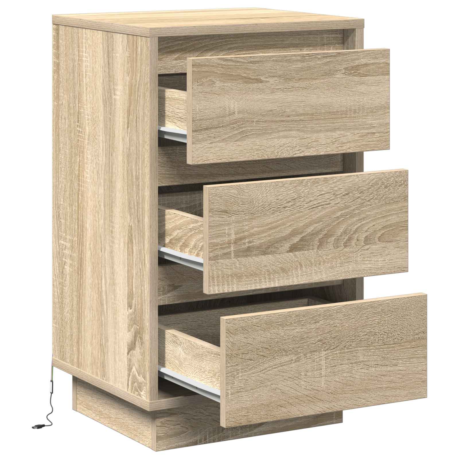 Nachttisch Sonoma-Eiche 39 x 34,5 x 65 cm Holzwerkstoff