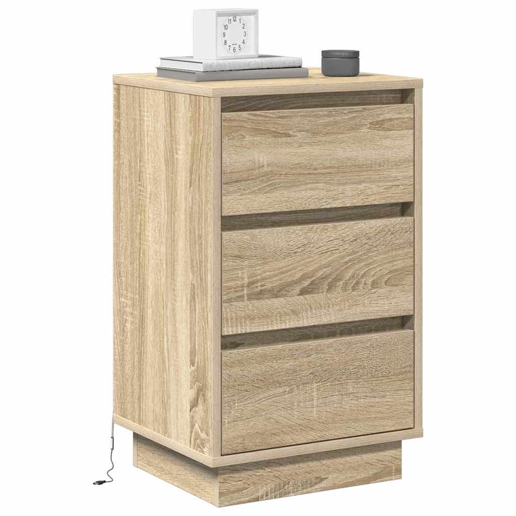 Nachttisch Sonoma-Eiche 39 x 34,5 x 65 cm Holzwerkstoff