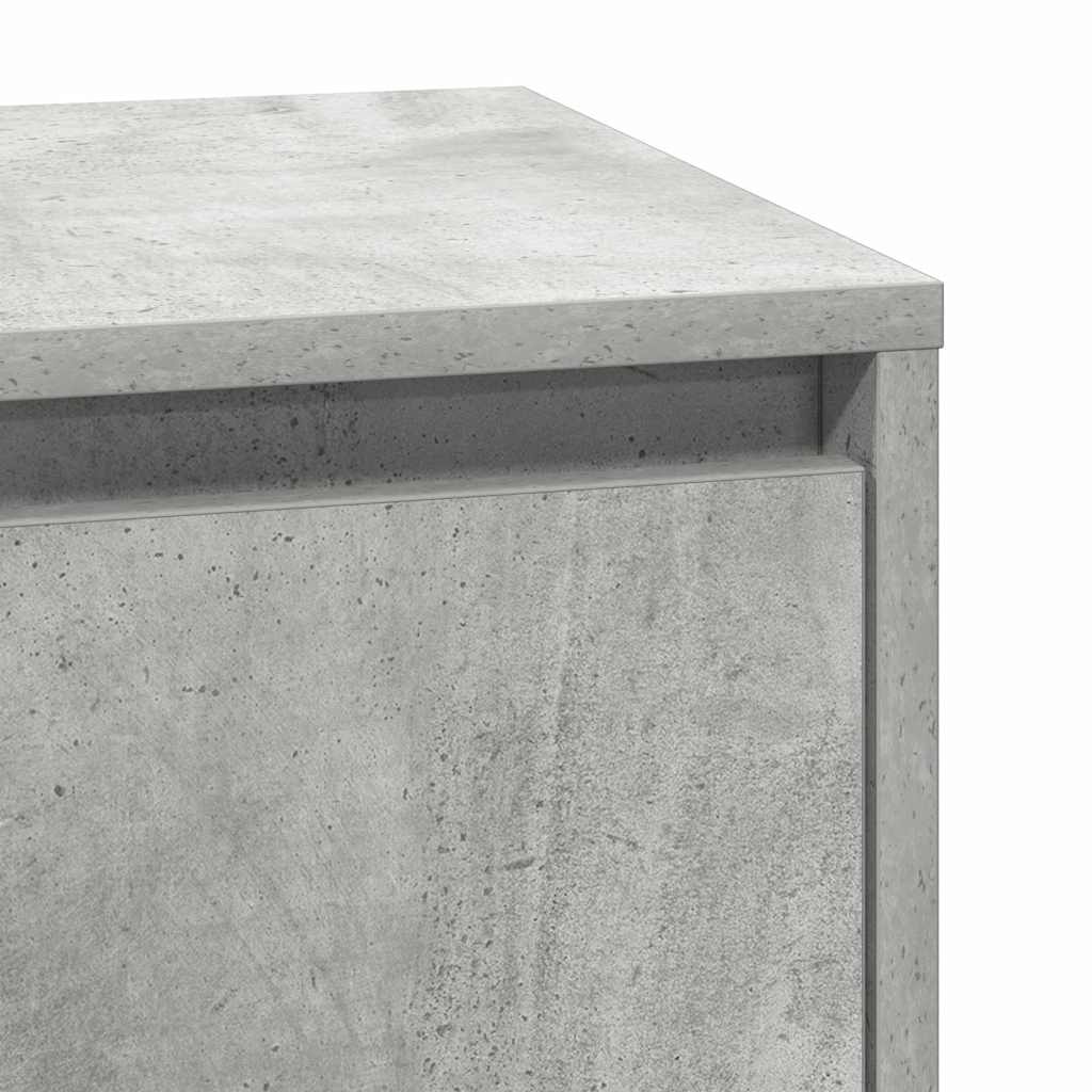Nachttisch Beton Grau 39 x 34,5 x 65 cm Holzwerkstoff