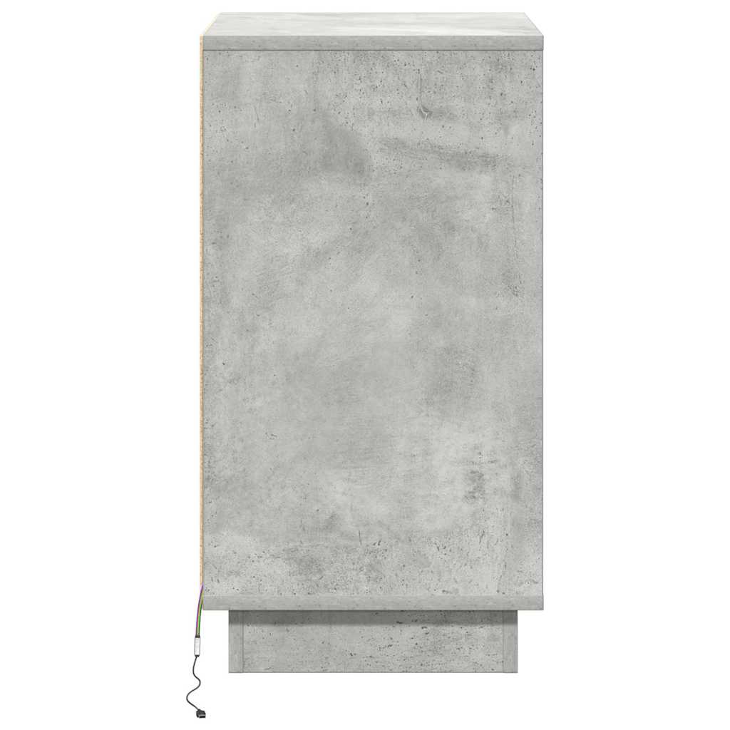 Nachttisch Beton Grau 39 x 34,5 x 65 cm Holzwerkstoff