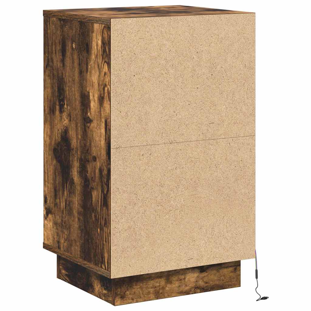 Nachttisch Geräucherte Eiche 39 x 34,5 x 65 cm Holzwerkstoff