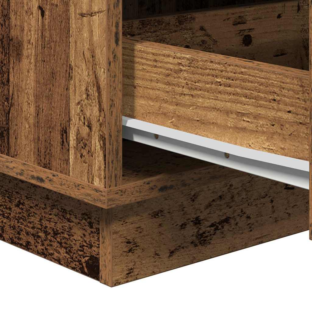 Nachttisch Altholz 39 x 34,5 x 65 cm Holzwerkstoff