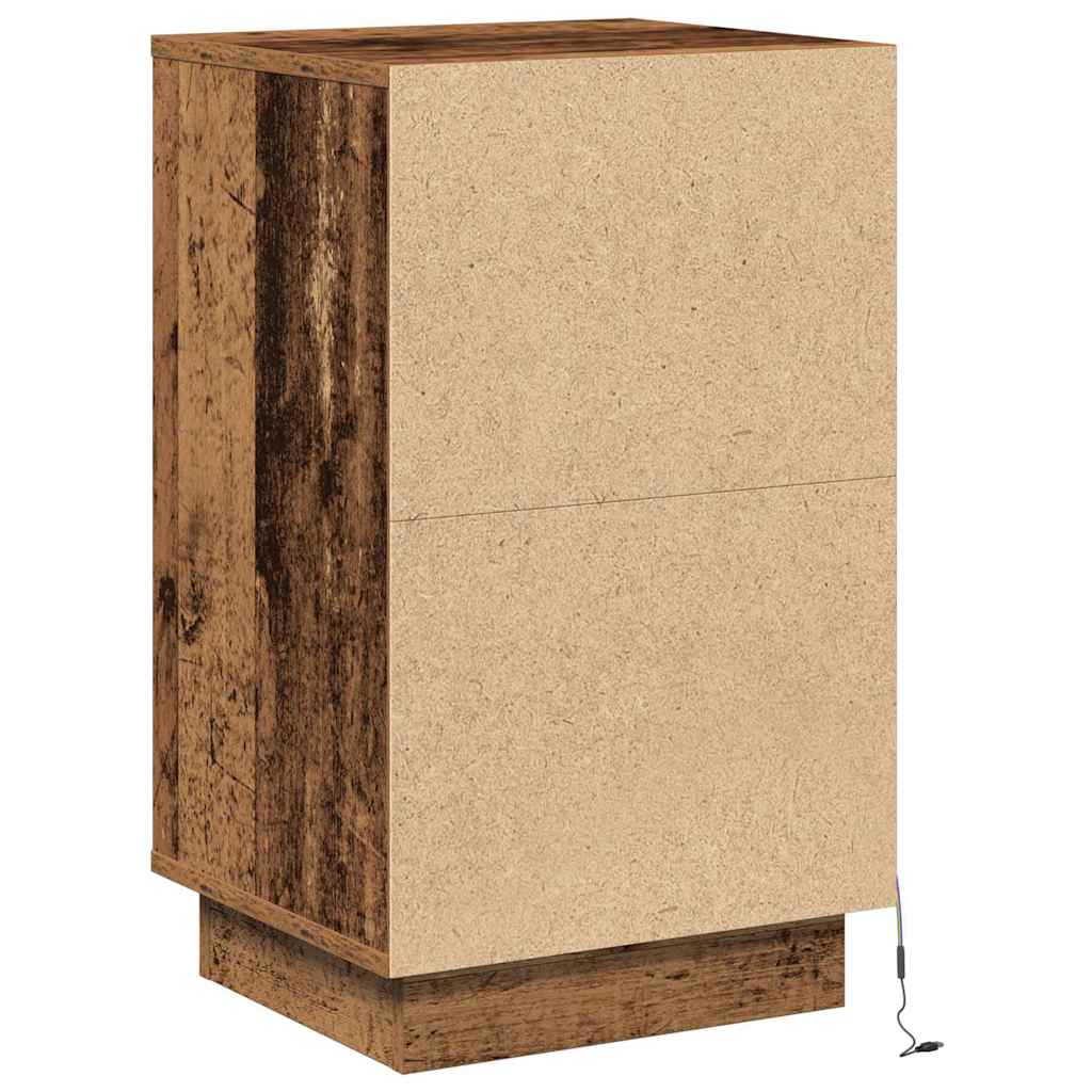 Nachttisch Altholz 39 x 34,5 x 65 cm Holzwerkstoff