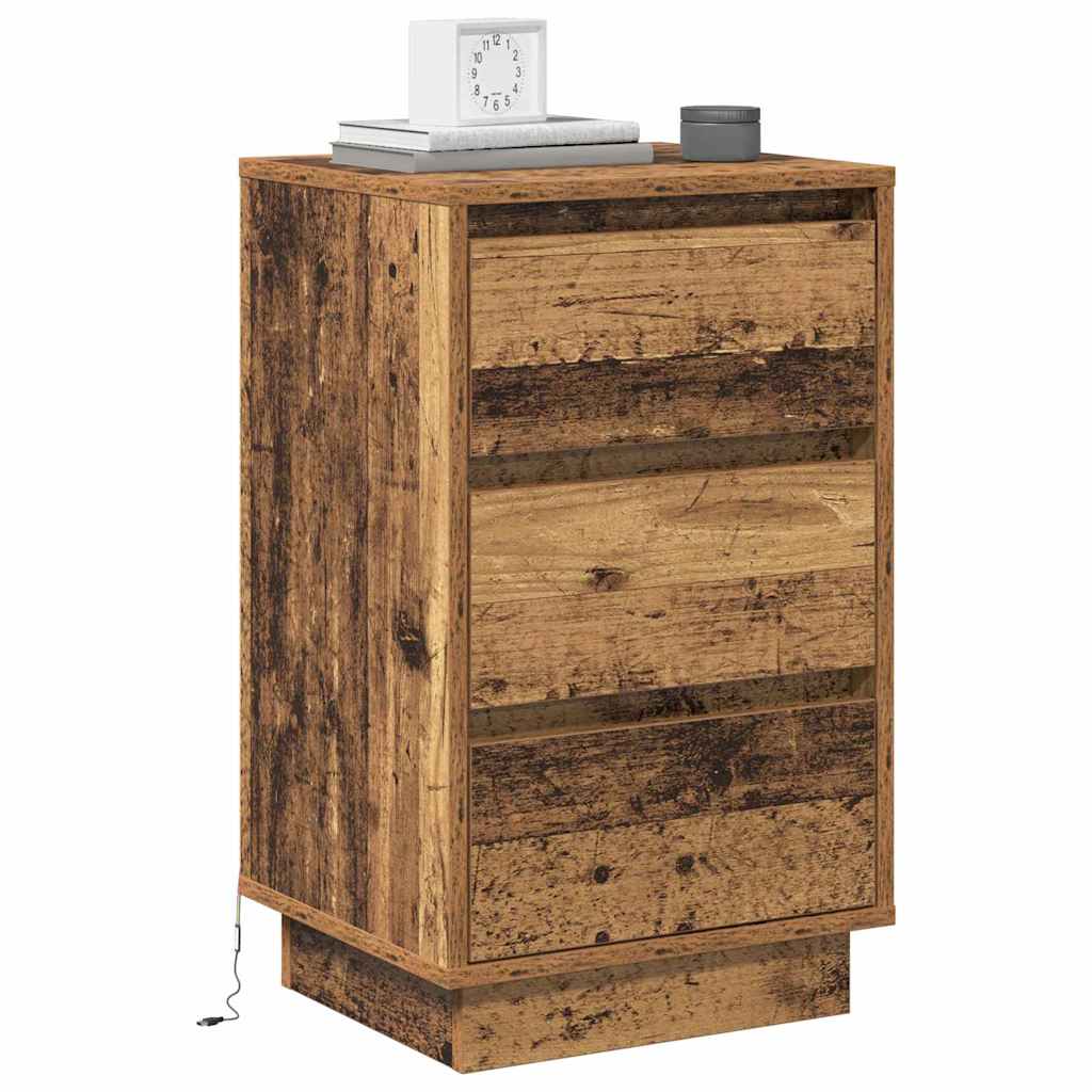 Nachttisch Altholz 39 x 34,5 x 65 cm Holzwerkstoff