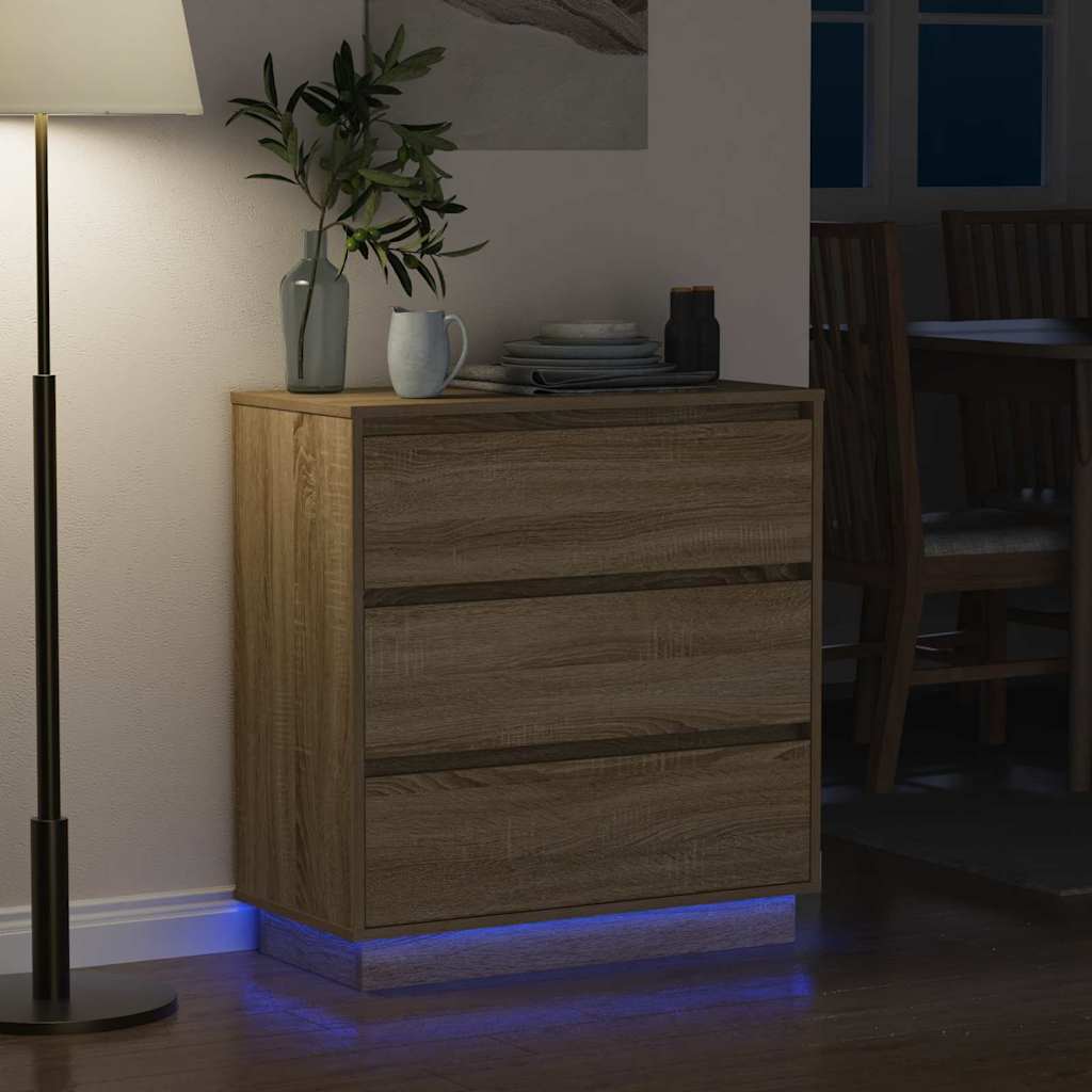 Nachttisch Sonoma-Eiche 71 x 34,5 x 75 cm Holzwerkstoff