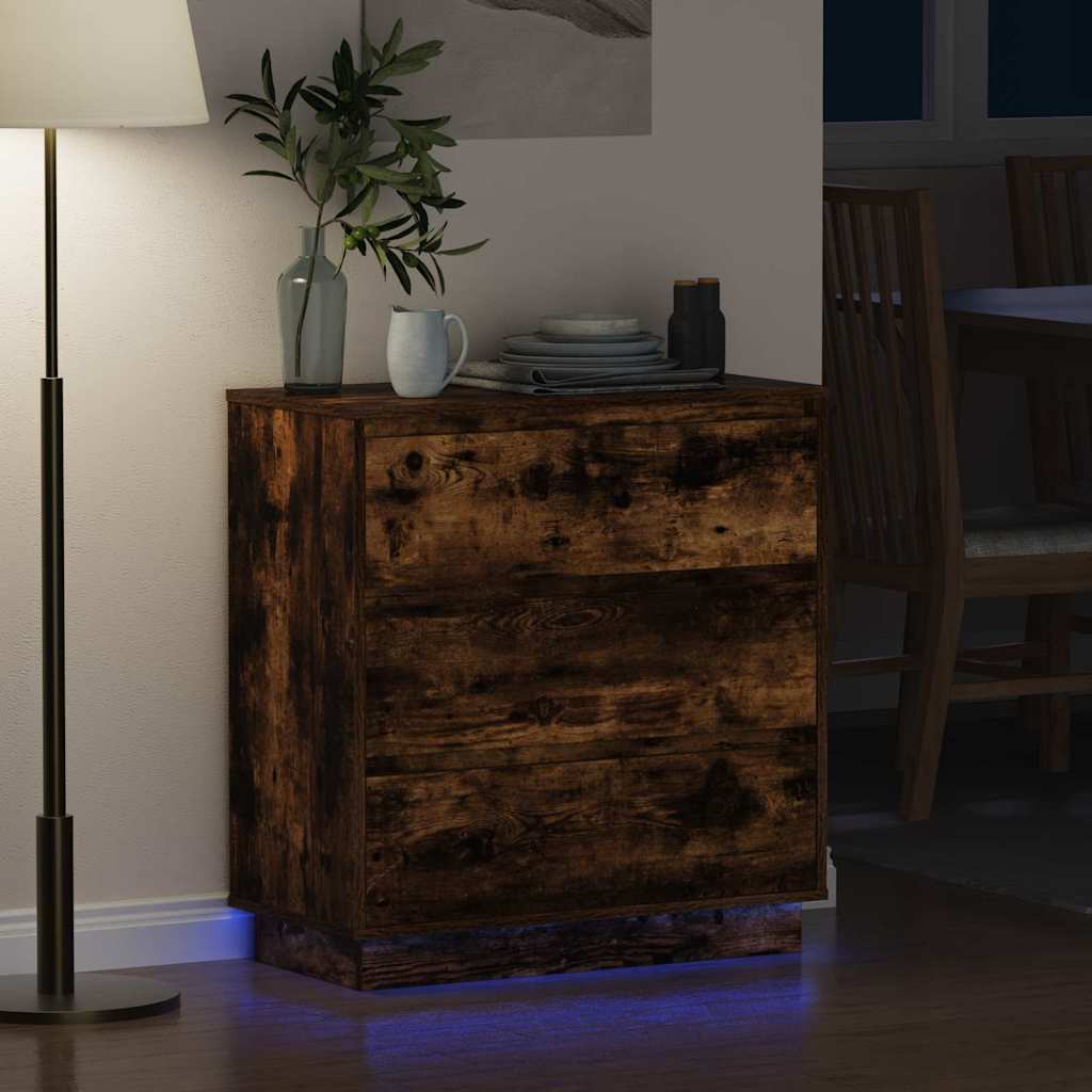 Nachttisch Geräucherte Eiche 71 x 34,5 x 75 cm Holzwerkstoff