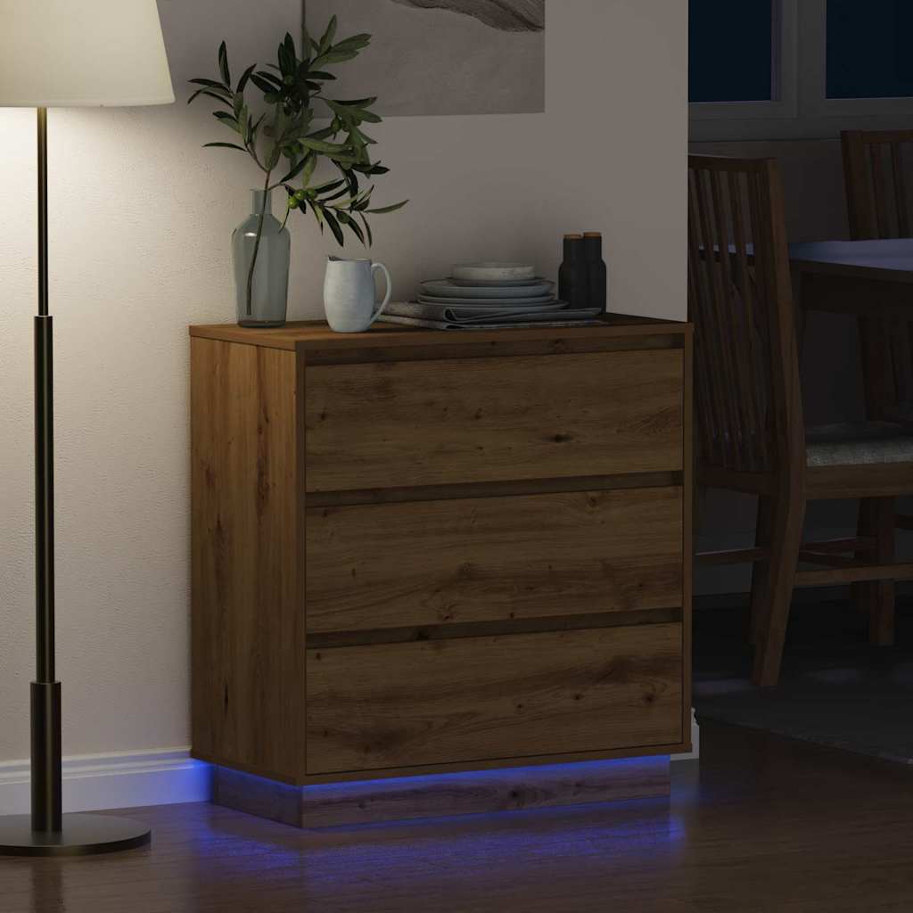 Nachttisch Artisan-Eiche 71 x 34,5 x 75 cm Holzwerkstoff