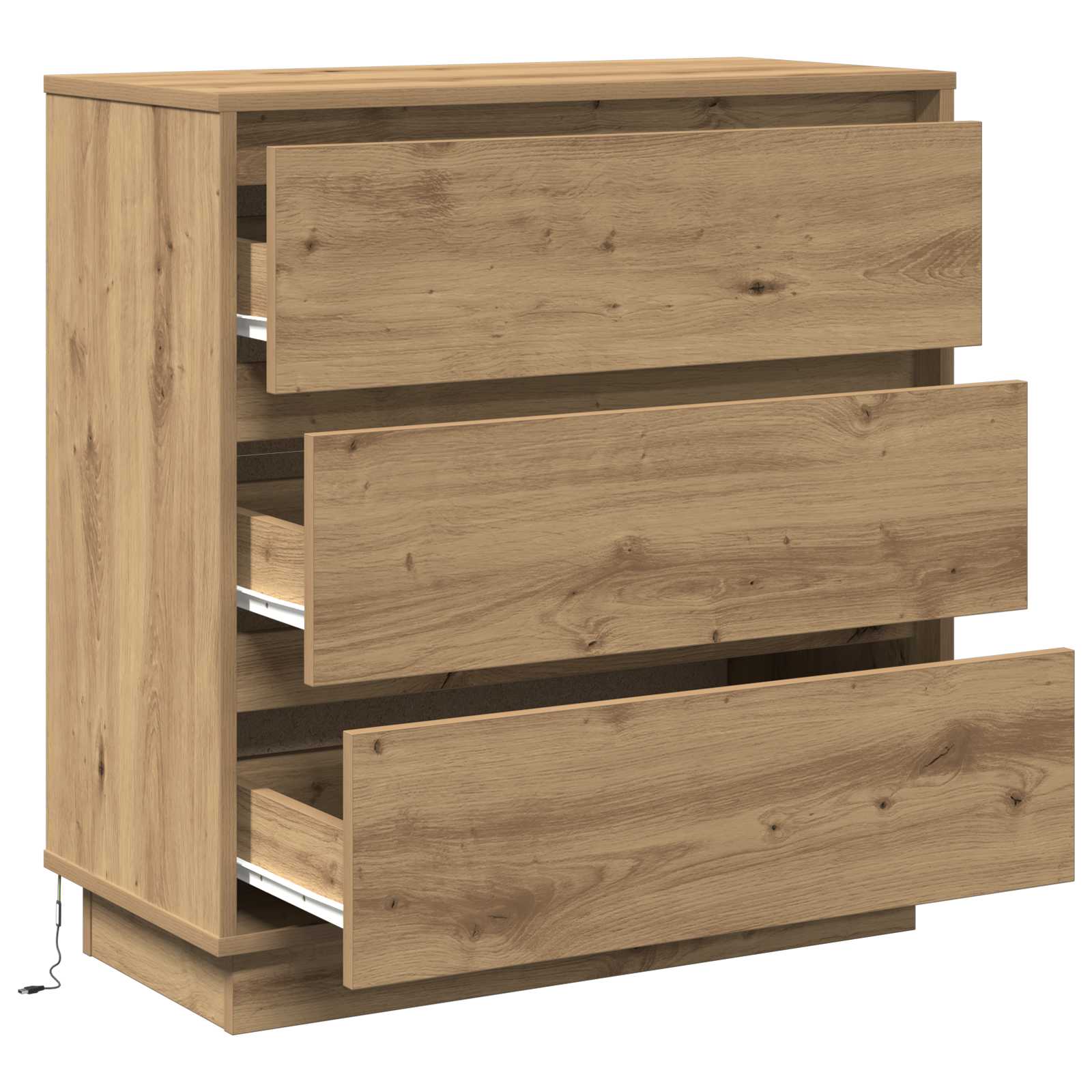 Nachttisch Artisan-Eiche 71 x 34,5 x 75 cm Holzwerkstoff