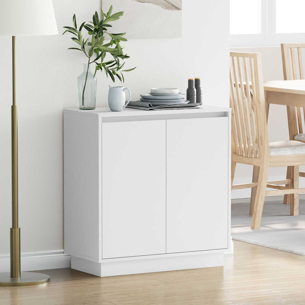 LED-Sideboard für Weiß 71 x 34,5 x 75 cm Holzwerkstoff