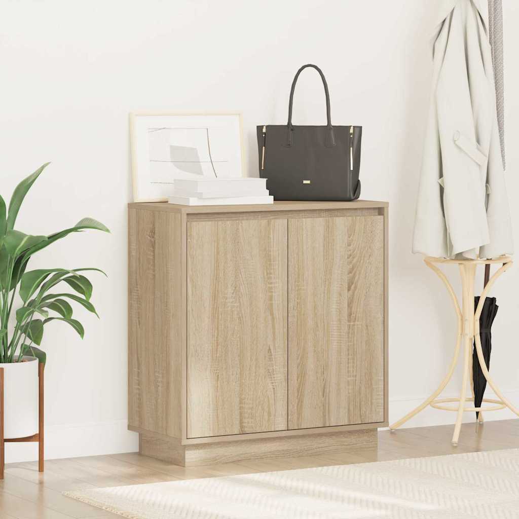 LED-Sideboard für Sonoma-Eiche 71 x 34,5 x 75 cm Holzwerkstoff