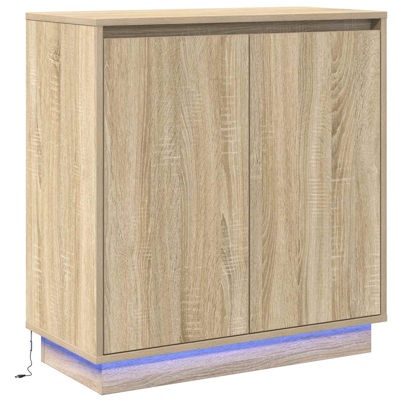 LED-Sideboard für Sonoma-Eiche 71 x 34,5 x 75 cm Holzwerkstoff