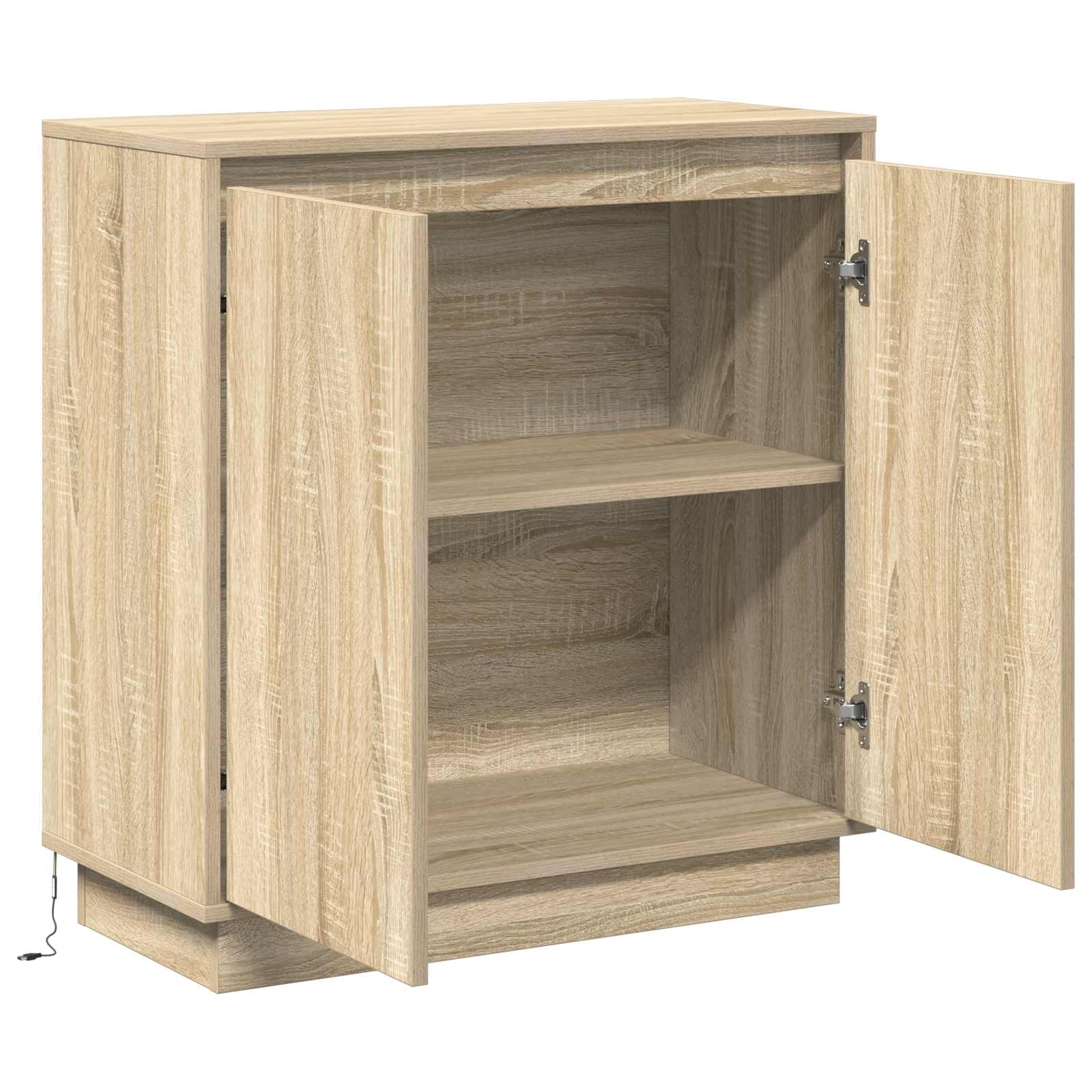 LED-Sideboard für Sonoma-Eiche 71 x 34,5 x 75 cm Holzwerkstoff