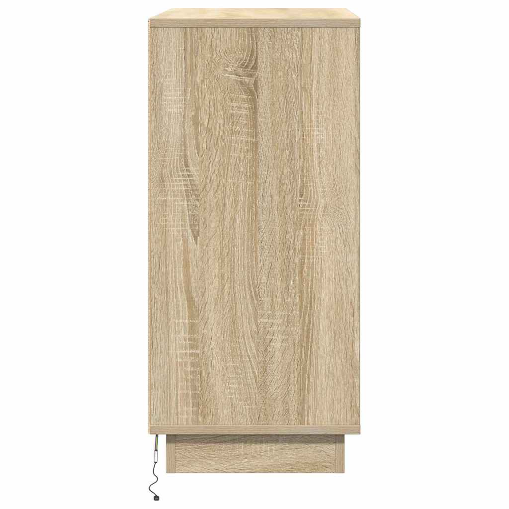 LED-Sideboard für Sonoma-Eiche 71 x 34,5 x 75 cm Holzwerkstoff