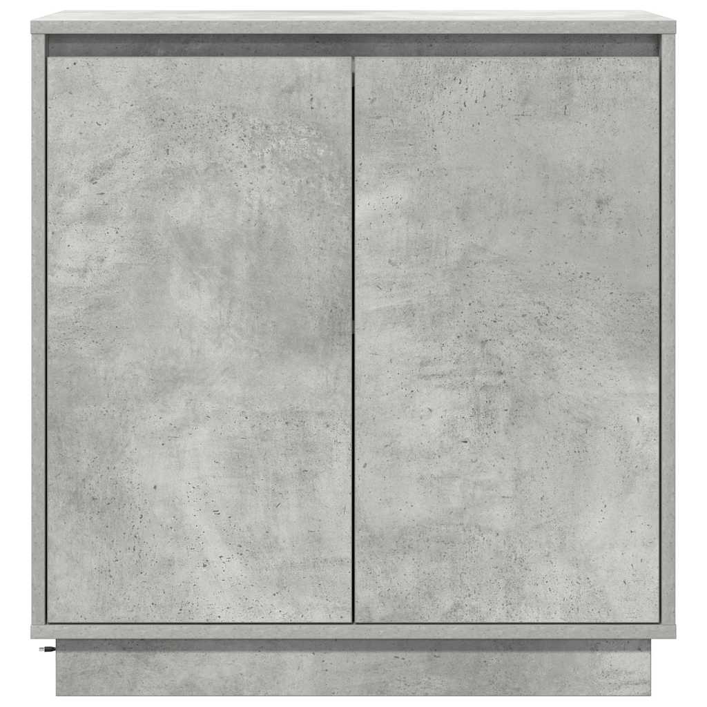 LED-Sideboard für Betongrau 71 x 34,5 x 75 cm Holzwerkstoff