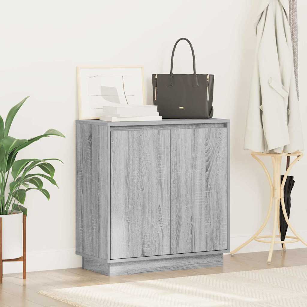 LED-Sideboard für Graues Sonoma 71 x 34,5 x 75 cm