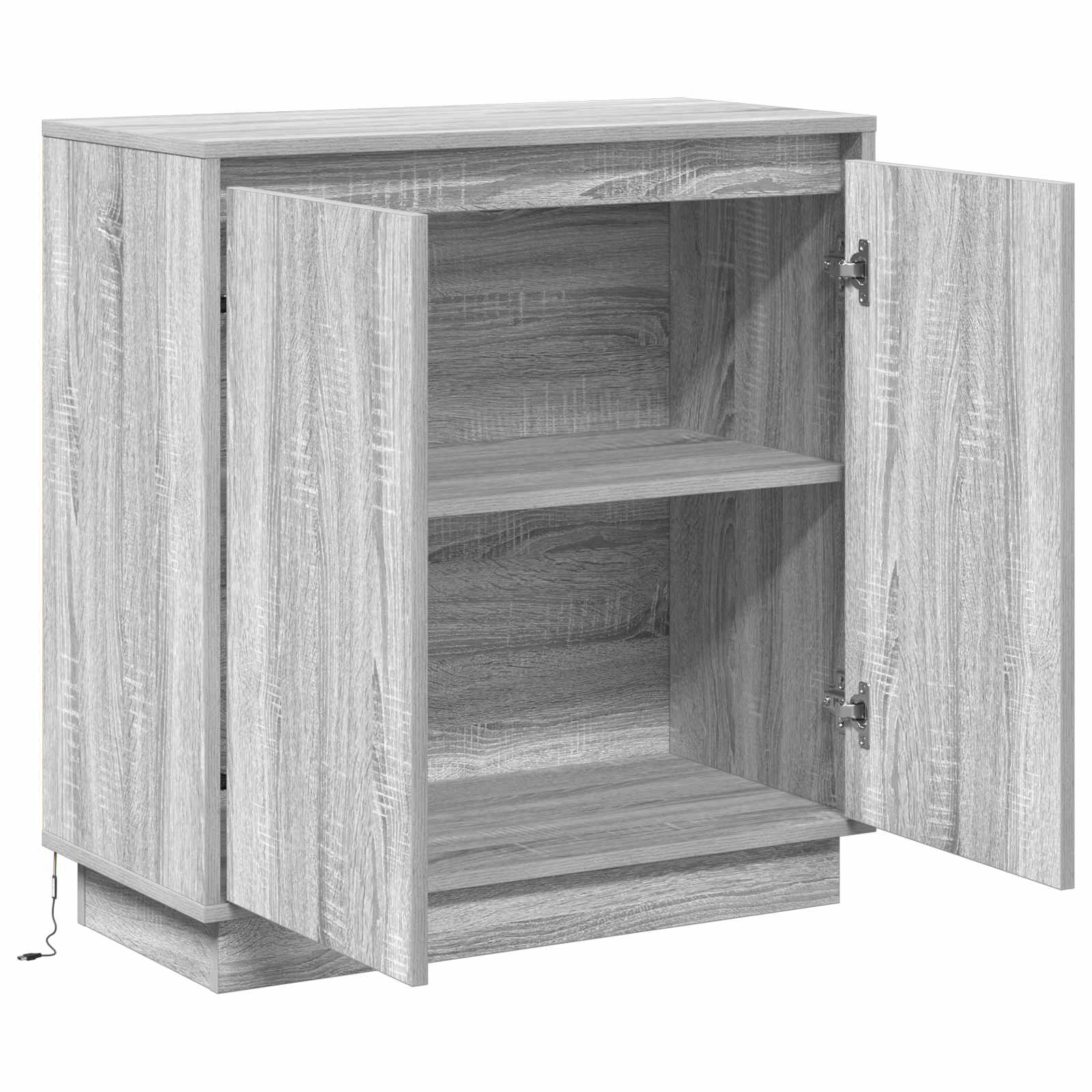 LED-Sideboard für Graues Sonoma 71 x 34,5 x 75 cm