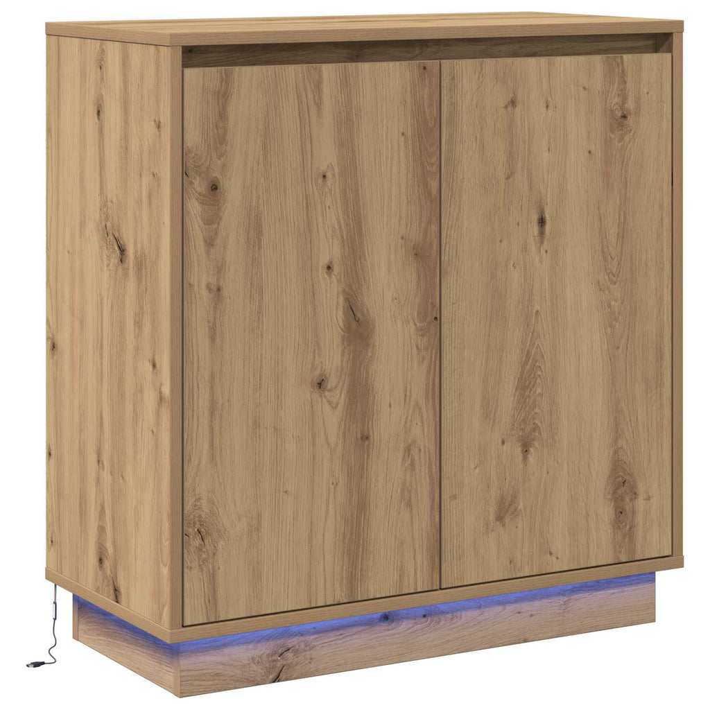 LED-Sideboard für Artisan-Eiche 71 x 34,5 x 75 cm
