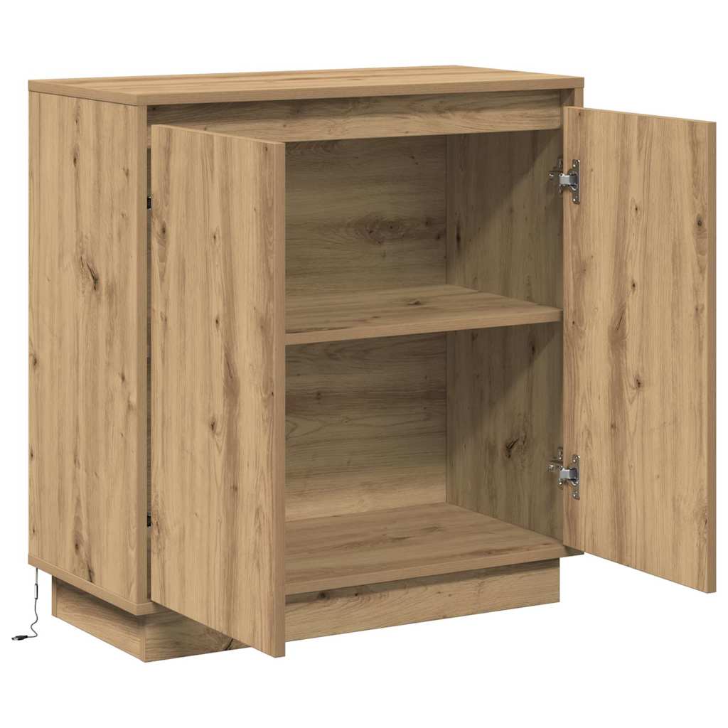 LED-Sideboard für Artisan-Eiche 71 x 34,5 x 75 cm