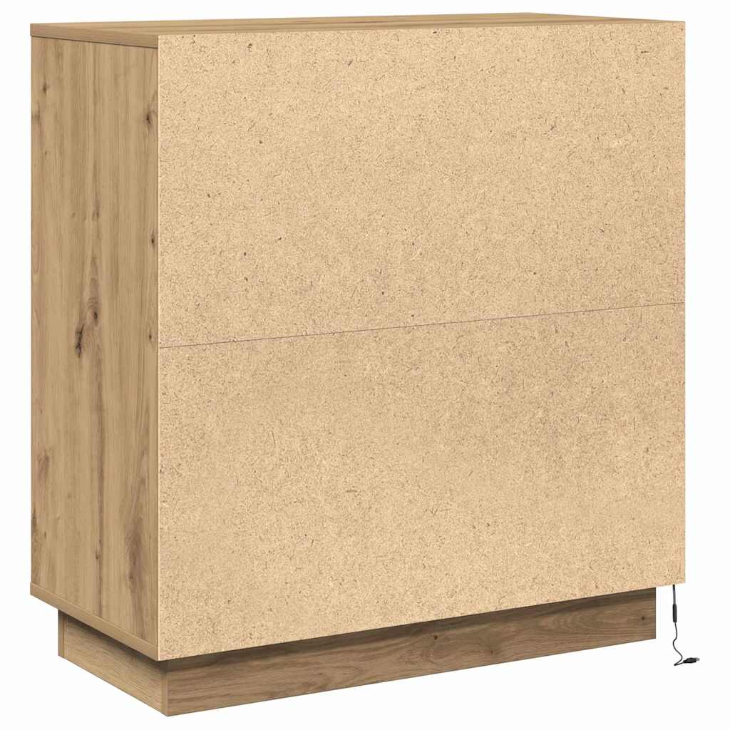 LED-Sideboard für Artisan-Eiche 71 x 34,5 x 75 cm