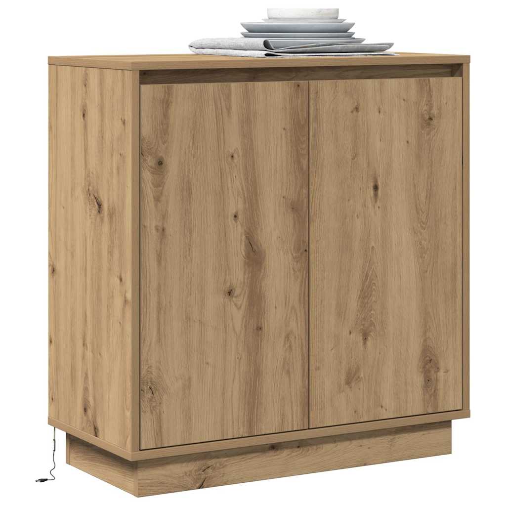 LED-Sideboard für Artisan-Eiche 71 x 34,5 x 75 cm