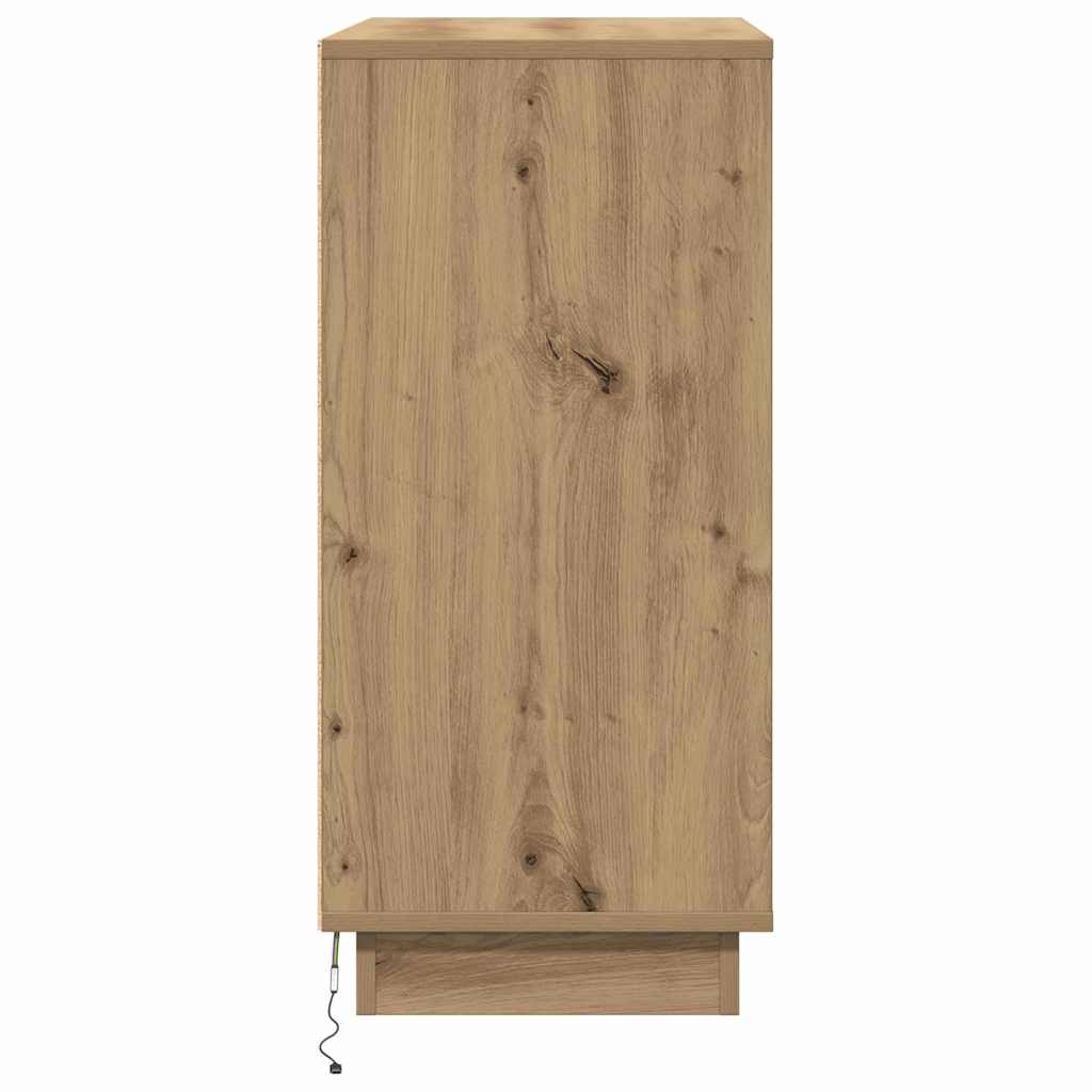 LED-Sideboard für Artisan-Eiche 71 x 34,5 x 75 cm