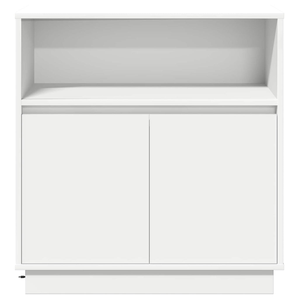 LED-Sideboard Weiß 71 x 34,5 x 75 cm Holzwerkstoff