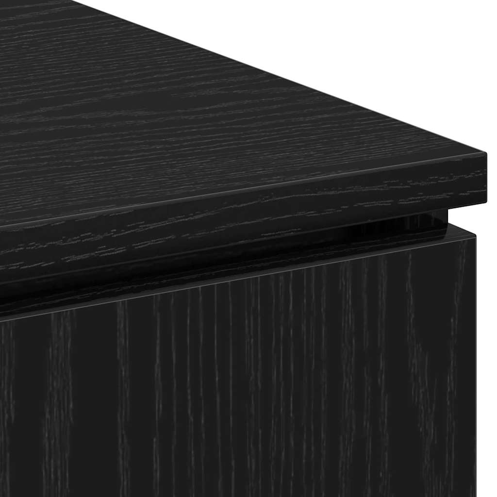 TV-Schränk Schwarz Eichen-Optik 100 x 38 x 49 cm Holzwerkstoff