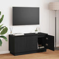 TV-Schränk Schwarz Eichen-Optik 100 x 38 x 49 cm Holzwerkstoff