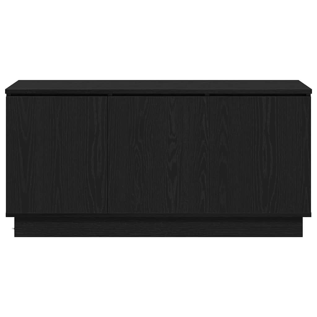 TV-Schränk Schwarz Eichen-Optik 100 x 38 x 49 cm Holzwerkstoff