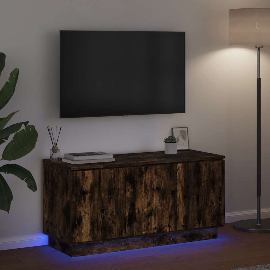 TV-Schränk Geräucherte Eiche 100 x 38 x 49 cm Holzwerkstoff