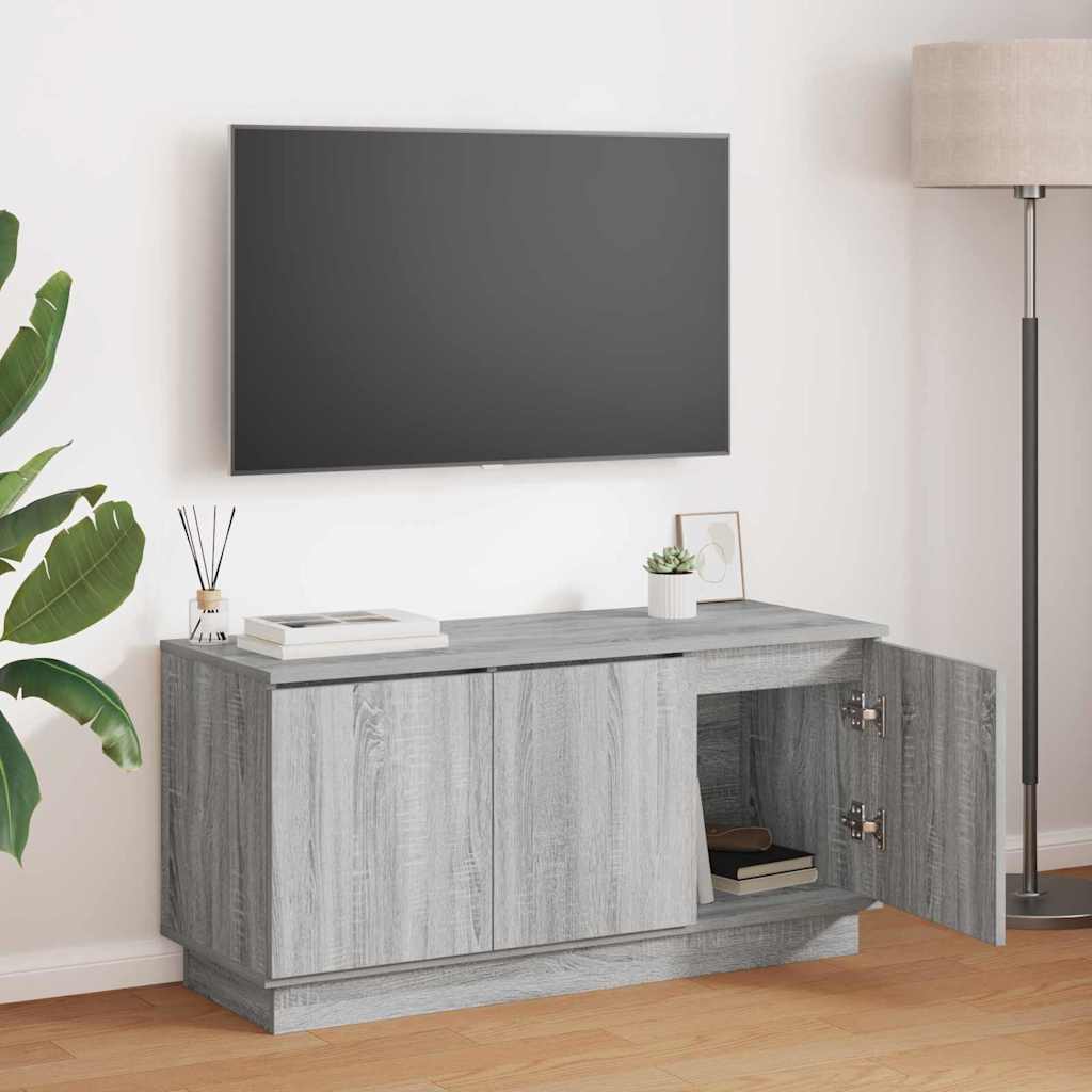 TV-Schränk Graues Sonoma 100 x 38 x 49 cm Holzwerkstoff