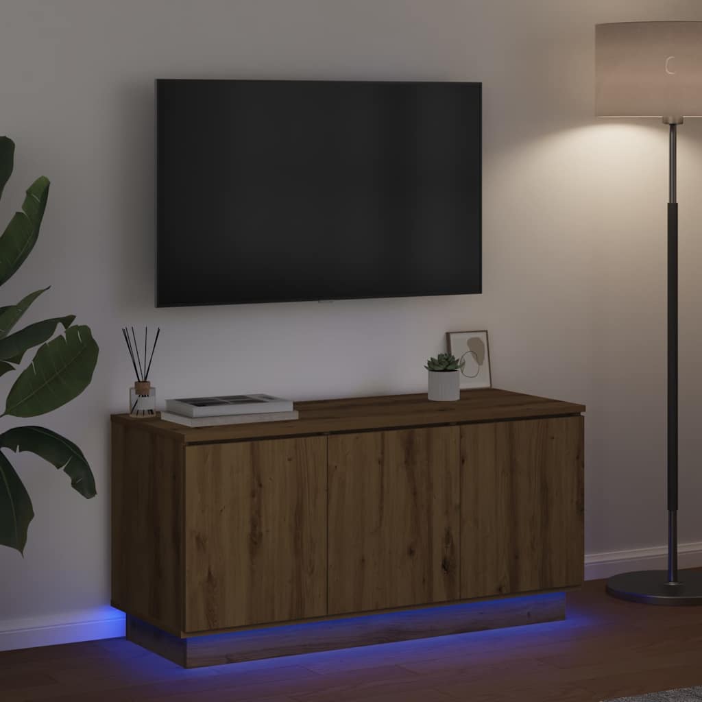 TV-Schränk Artisan-Eiche 100 x 38 x 49 cm Holzwerkstoff