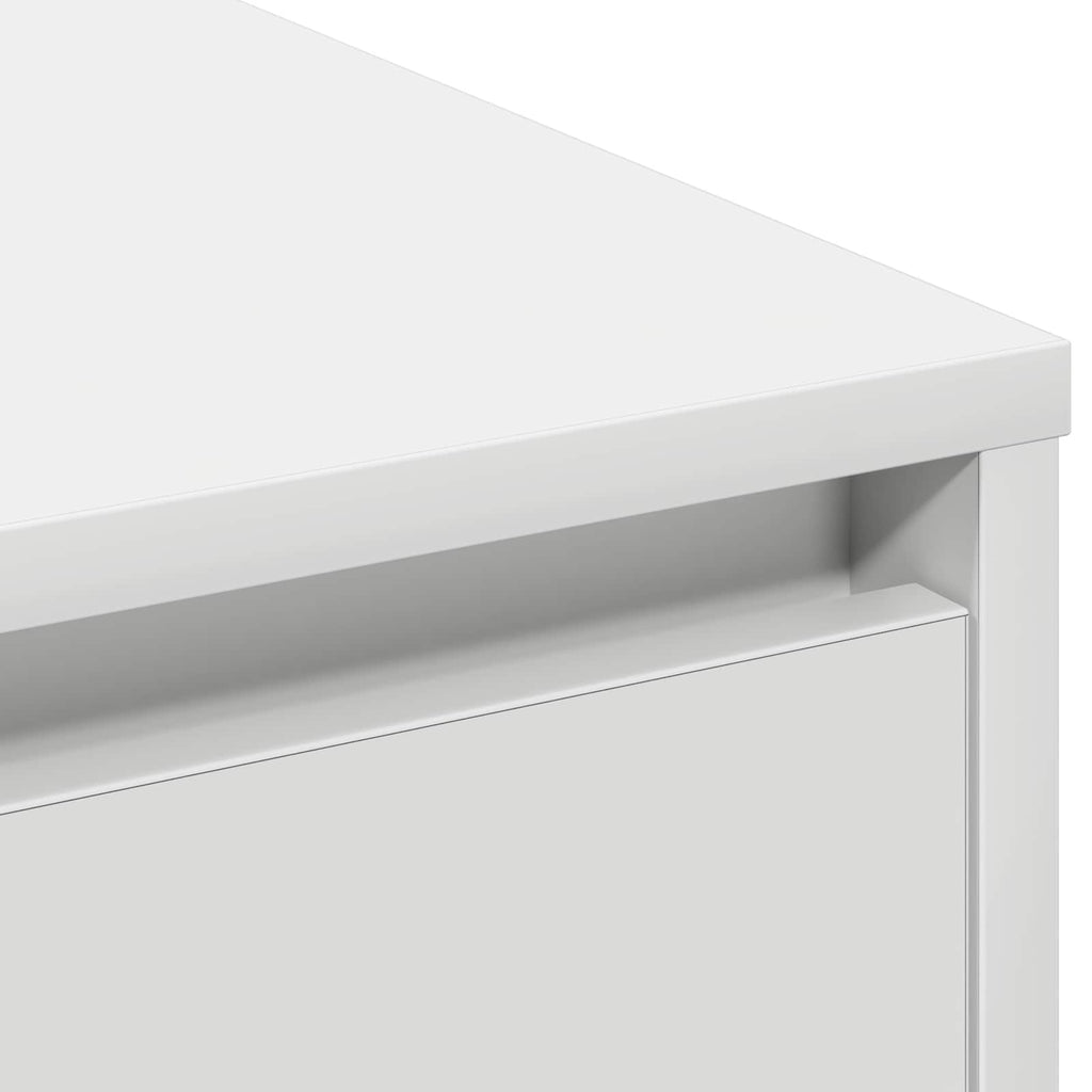 LED-Sideboard Weiß 90 x 32 x 75 cm Holzwerkstoff