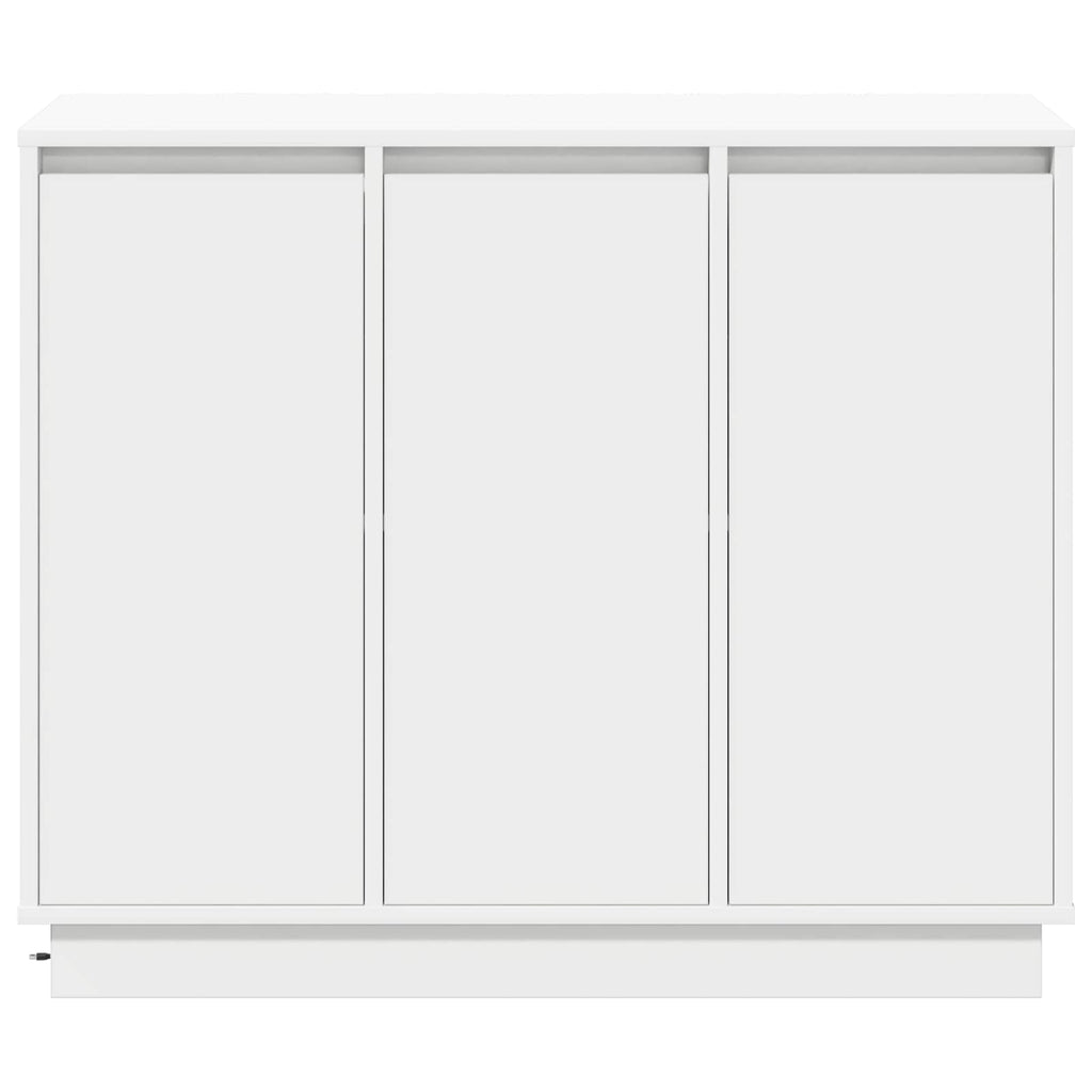 LED-Sideboard Weiß 90 x 32 x 75 cm Holzwerkstoff