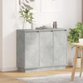 LED-Sideboard Beton Grau 90 x 32 x 75 cm Holzwerkstoff
